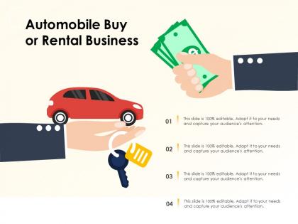 Automobile buy or rental business