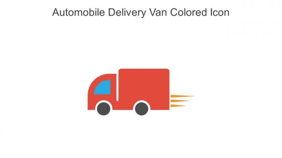 Automobile Delivery Van Colored Icon In Powerpoint Pptx Png And Editable Eps Format