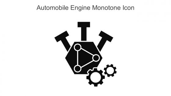 Automobile Engine Monotone Icon In Powerpoint Pptx Png And Editable Eps Format