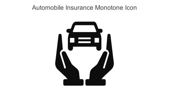 Automobile Insurance Monotone Icon In Powerpoint Pptx Png And Editable Eps Format