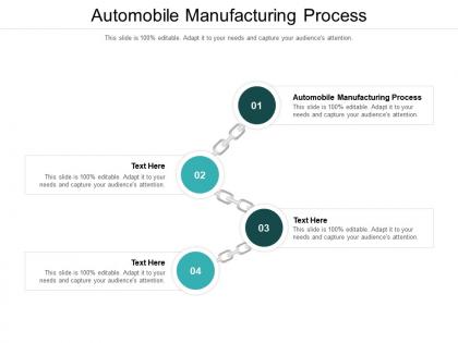 Automobile manufacturing process ppt powerpoint presentation portfolio samples cpb