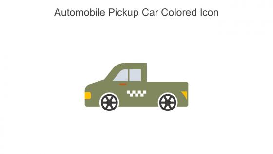 Automobile Pickup Car Colored Icon In Powerpoint Pptx Png And Editable Eps Format