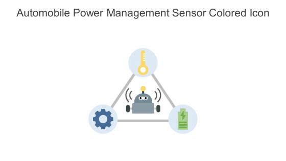 Automobile Power Management Sensor Colored Icon In Powerpoint Pptx Png And Editable Eps Format