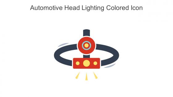 Automotive Head Lighting Colored Icon In Powerpoint Pptx Png And Editable Eps Format