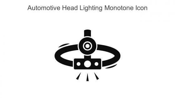 Automotive Head Lighting Monotone Icon In Powerpoint Pptx Png And Editable Eps Format