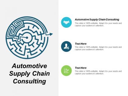Automotive supply chain consulting ppt powerpoint presentation pictures professional cpb