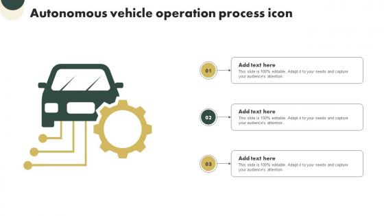 Autonomous Vehicle Operation Process Icon