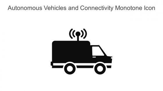 Autonomous Vehicles And Connectivity Monotone Icon In Powerpoint Pptx Png And Editable Eps Format