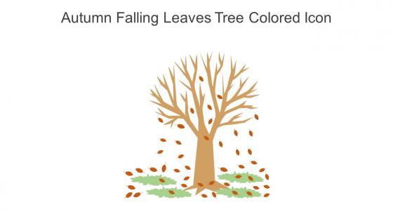 Autumn Falling Leaves Tree Colored Icon In Powerpoint Pptx Png And Editable Eps Format