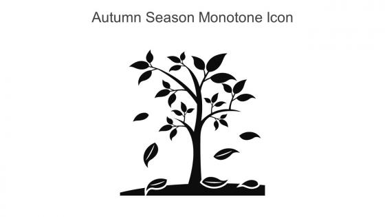 Autumn Season Monotone Icon In Powerpoint Pptx Png And Editable Eps Format