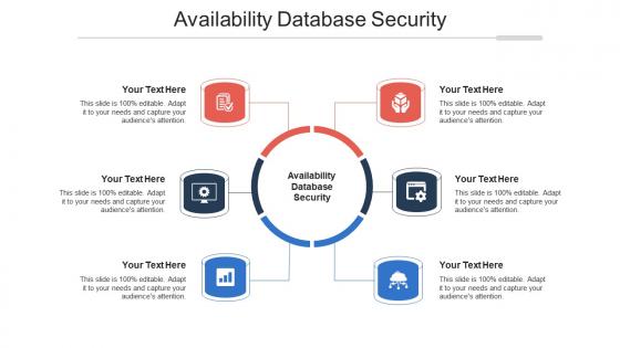 Availability database security ppt powerpoint presentation model vector cpb