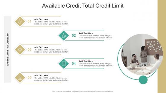 Available Credit Total Credit Limit In Powerpoint And Google Slides Cpb