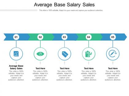 Average base salary sales ppt powerpoint presentation file infographic template cpb