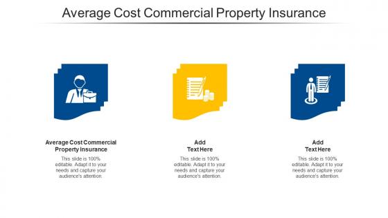 Average Cost Commercial Property Insurance Ppt Powerpoint Presentation Slides Design Ideas Cpb