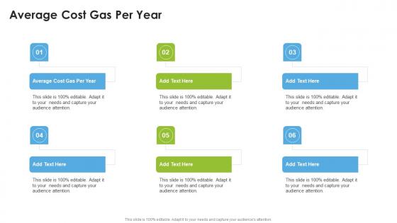 Average Cost Gas Per Year In Powerpoint And Google Slides Cpb