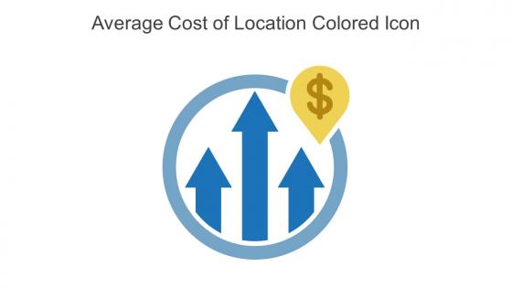 Average Cost Of Location Colored Icon In Powerpoint Pptx Png And Editable Eps Format