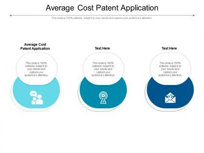 Average cost patent application ppt powerpoint presentation ideas deck cpb