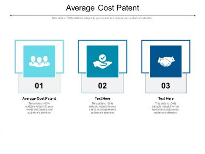 Average cost patent ppt powerpoint presentation visual aids summary cpb