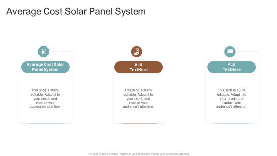 Average Cost Solar Panel System In Powerpoint And Google Slides Cpb