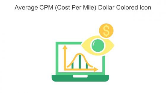 Average CPM Cost Per Mile Dollar Colored Icon In Powerpoint Pptx Png And Editable Eps Format