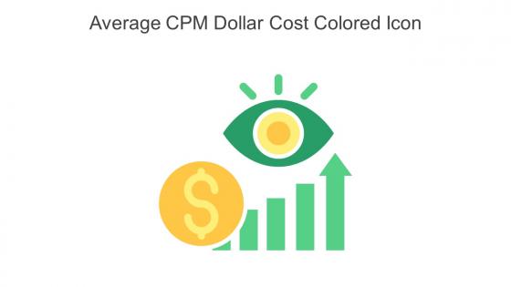 Average CPM Dollar Cost Colored Icon In Powerpoint Pptx Png And Editable Eps Format