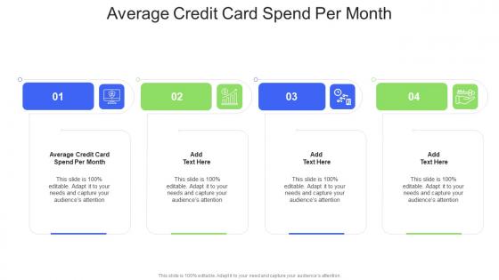 Average Credit Card Spend Per Month In Powerpoint And Google Slides Cpb