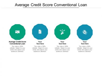 Average credit score conventional loan ppt powerpoint presentation portfolio cpb