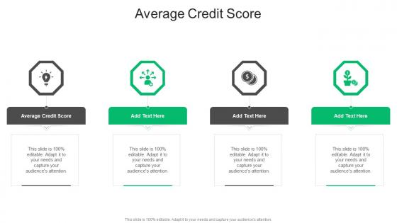 Average Credit Score In Powerpoint And Google Slides Cpb