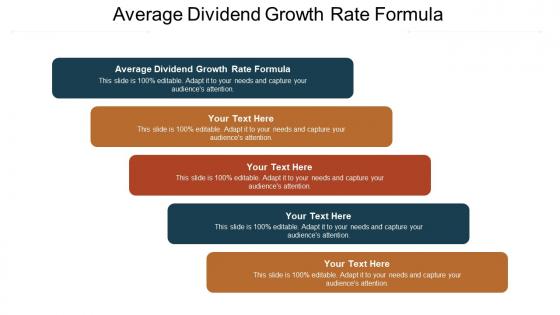 Average dividend growth rate formula ppt powerpoint presentation ideas design templates cpb