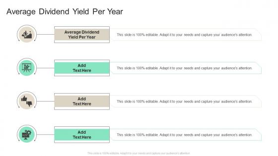 Average Dividend Yield Per Year In Powerpoint And Google Slides Cpb