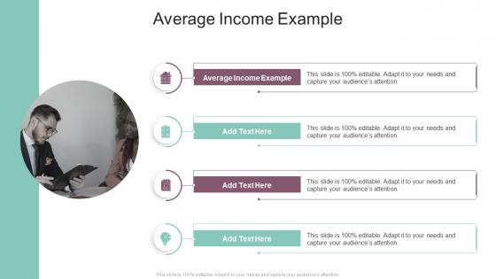Average Income Example In Powerpoint And Google Slides Cpb
