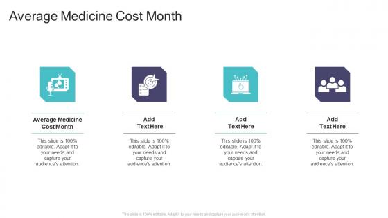 Average Medicine Cost Month In Powerpoint And Google Slides Cpb