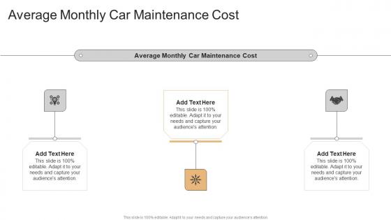 Average Monthly Car Maintenance Cost In Powerpoint And Google Slides Cpb