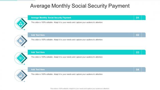 Average Monthly Social Security Payment In Powerpoint And Google Slides Cpb