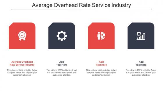 Average Overhead Rate Service Industry Ppt Powerpoint Presentation Styles Files Cpb