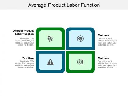 Average product labor function ppt powerpoint presentation gallery layout ideas cpb