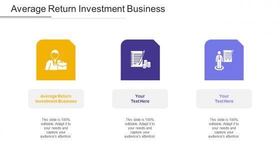 Average return investment business ppt powerpoint presentation model skills cpb