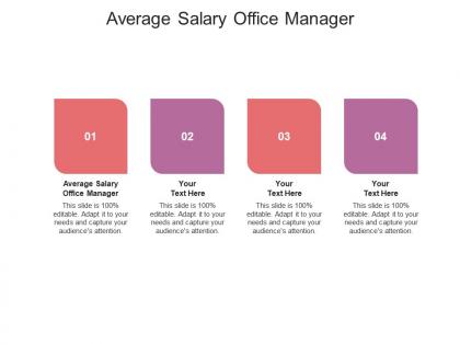 Average salary office manager ppt powerpoint presentation pictures information cpb