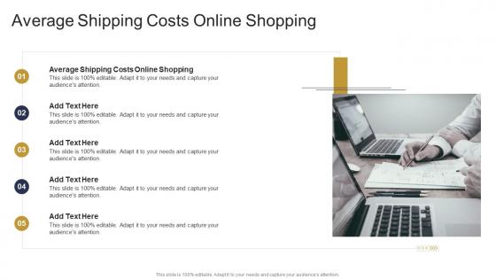 Average Shipping Costs Online Shopping In Powerpoint And Google Slides Cpb