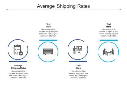 Average shipping rates ppt powerpoint presentation slides shapes cpb