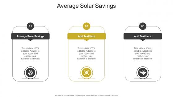 Average Solar Savings In Powerpoint And Google Slides Cpb