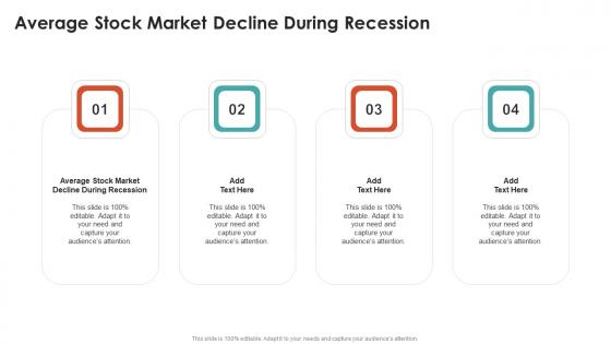 Average Stock Market Decline During Recession In Powerpoint And Google Slides Cpb
