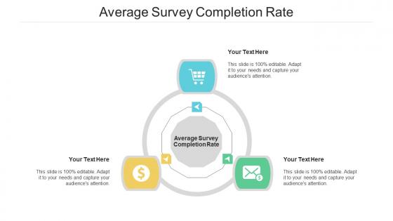 Average survey completion rate ppt powerpoint presentation professional deck cpb