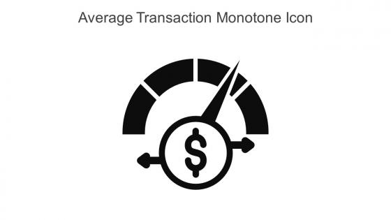 Average Transaction Monotone Icon In Powerpoint Pptx Png And Editable Eps Format