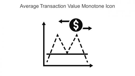 Average Transaction Value Monotone Icon In Powerpoint Pptx Png And Editable Eps Format