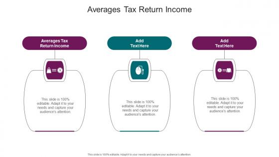 Averages Tax Return Income In Powerpoint And Google Slides Cpb
