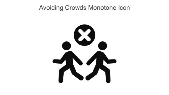 Avoiding Crowds Monotone Icon In Powerpoint Pptx Png And Editable Eps Format