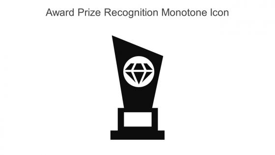 Award Prize Recognition Monotone Icon In Powerpoint Pptx Png And Editable Eps Format