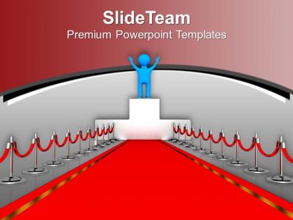 Award winner red carpet leadership powerpoint templates ppt themes and graphics 0113