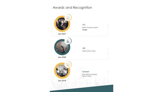 Awards And Recognition Branding Design Proposal Template One Pager Sample Example Document